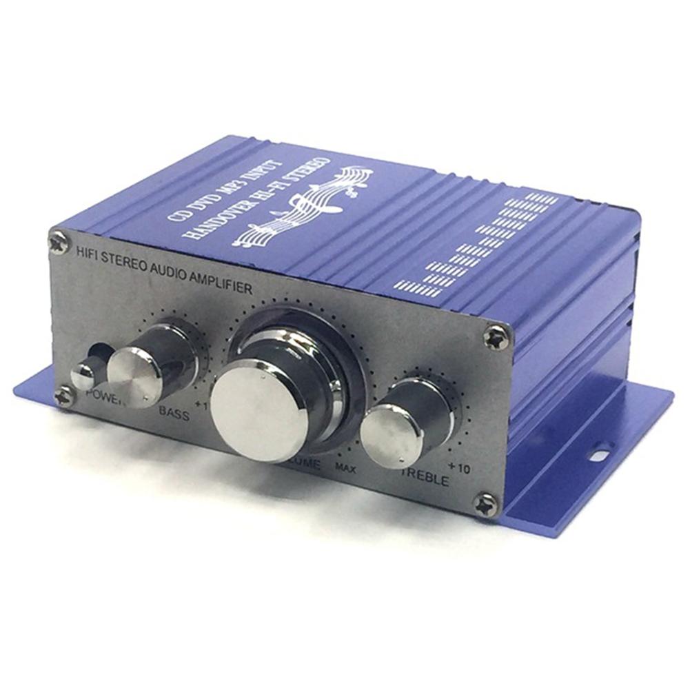 12V 2CH Car radio Amplifier motorcycle radio Mini Hi-Fi Stereo Audio Small Amplifier AMP for Car Motorcycle Modified Accessories