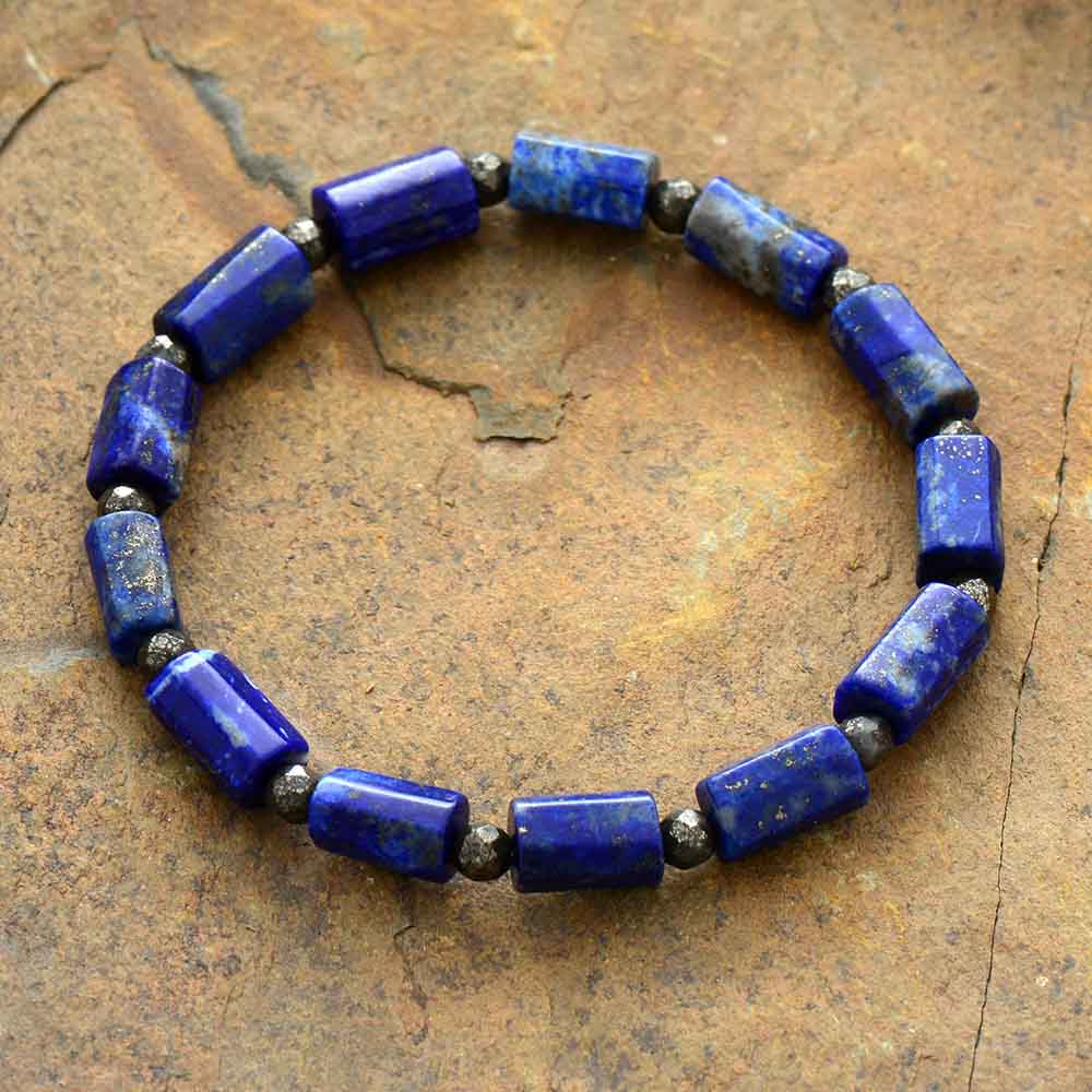 Delle Donne degli uomini del Braccialetto di Stirata di Lapis lazuli Braccialetti Elastici di yoga Mala Bracciali Nuove Coppie di Amanti Gioielli Regali