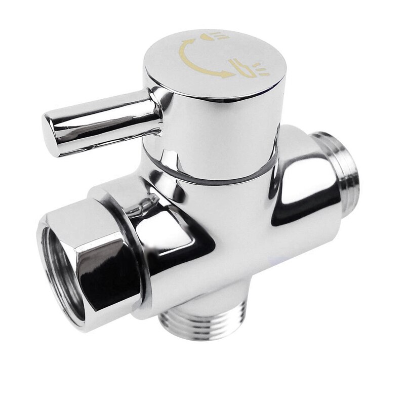 SOLIDE umsteller 3-wege-umschaltventil Alle 1/2 zoll IPS dusche system ersatzteil, kupfer verchromt: Default Title