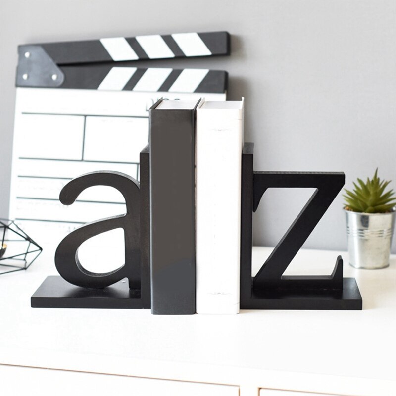 Eenvoudige En Moderne Brief Boekensteun Boekensteun Kantoor Boekenkast Boekensteun Brief Boekenkast Ornament