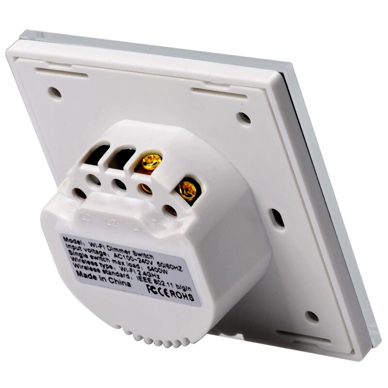 Toepassing Controle Wifi Smart Traploze Lichtschakelaar Dimmer Eu Standaard Muur Druk Controle Met Alexa Google Assistent