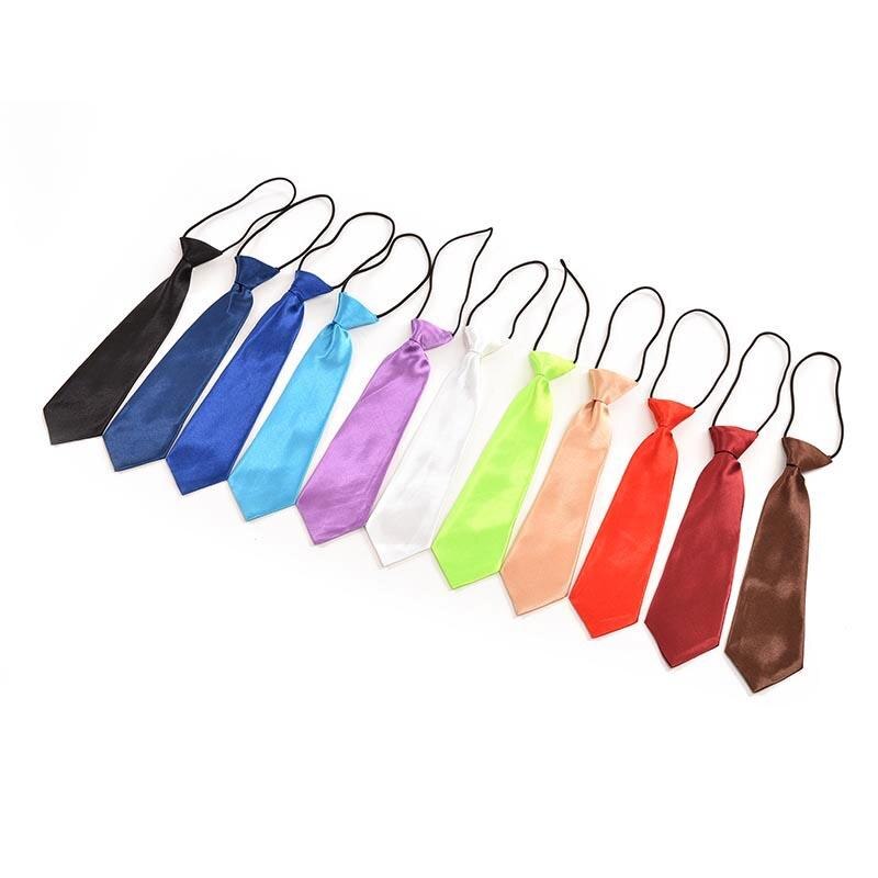 Cravate élastique solide pour enfants, accessoires de costume, chemise, petite cravate de mariage pour garçons