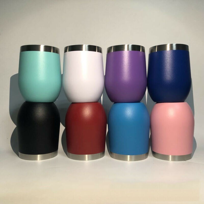 12 unzen Ei Cocktail Becher Wein Tasse Edelstahl Metall Becher Becher Heißer
