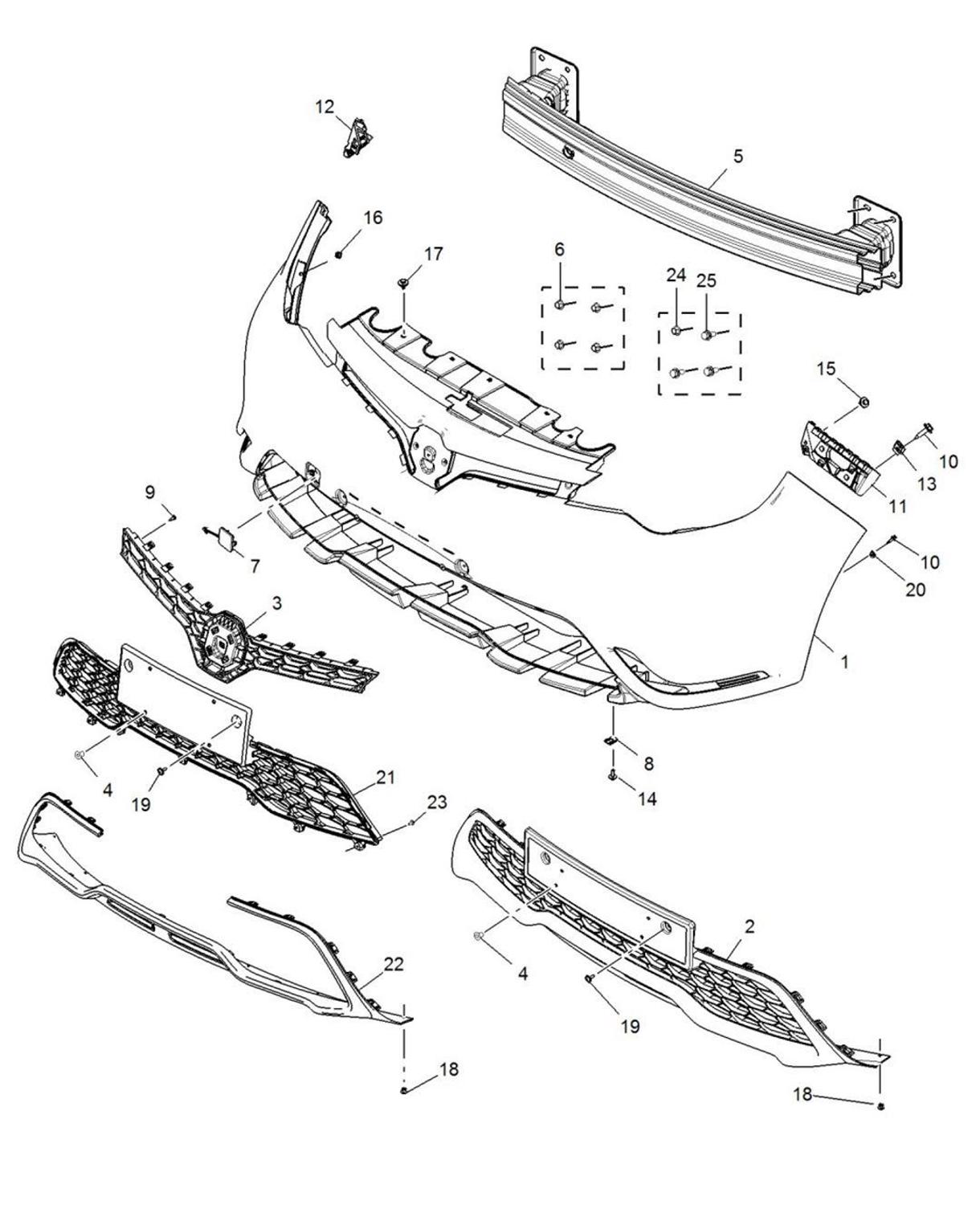 1pcs Front bumper bracket left / right side BRACKET-FRT BPR FASCIA SI MTG for Chinese SAIC MG3 Auto car motor part 30060928