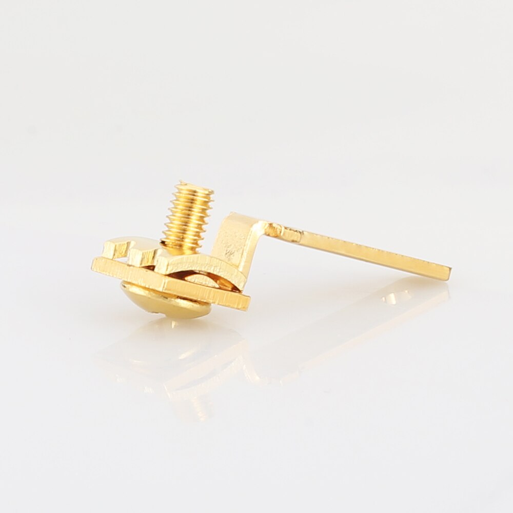 Viborg VM501G Pure Copper Gold Plated US AC Power Plug Connector for Audio DIY Mains Power Cable