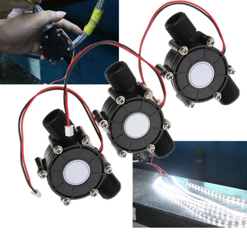 Micro Hydro Generator 80V/12V/5V 10W DC Micro Hydro Generator Tap Water Flow Hydraulic DIY high power flow generator motor
