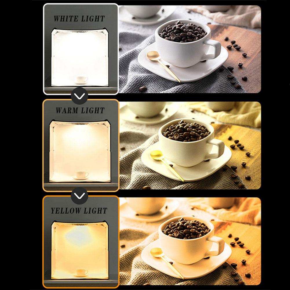 Mini Photo Studio Lightbox 3 Model LED Light Photography Softbox Folding Mini Photo Studio Photography Lighting Box 25/30/40cm