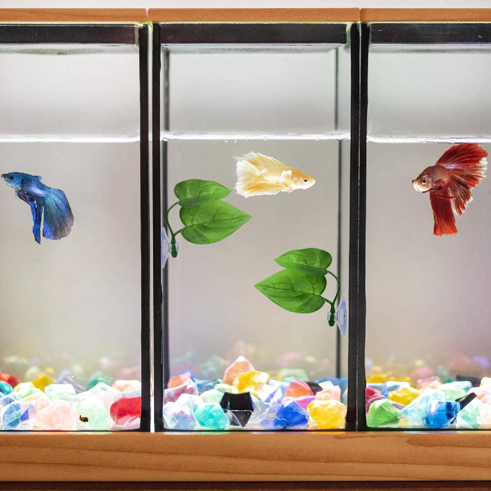 Betta Fish Leaf Pad Simulating The Natural Habitat Aquarium Fish Tank Decoration for Betta Spawning Grounds Breeding Resting Bed