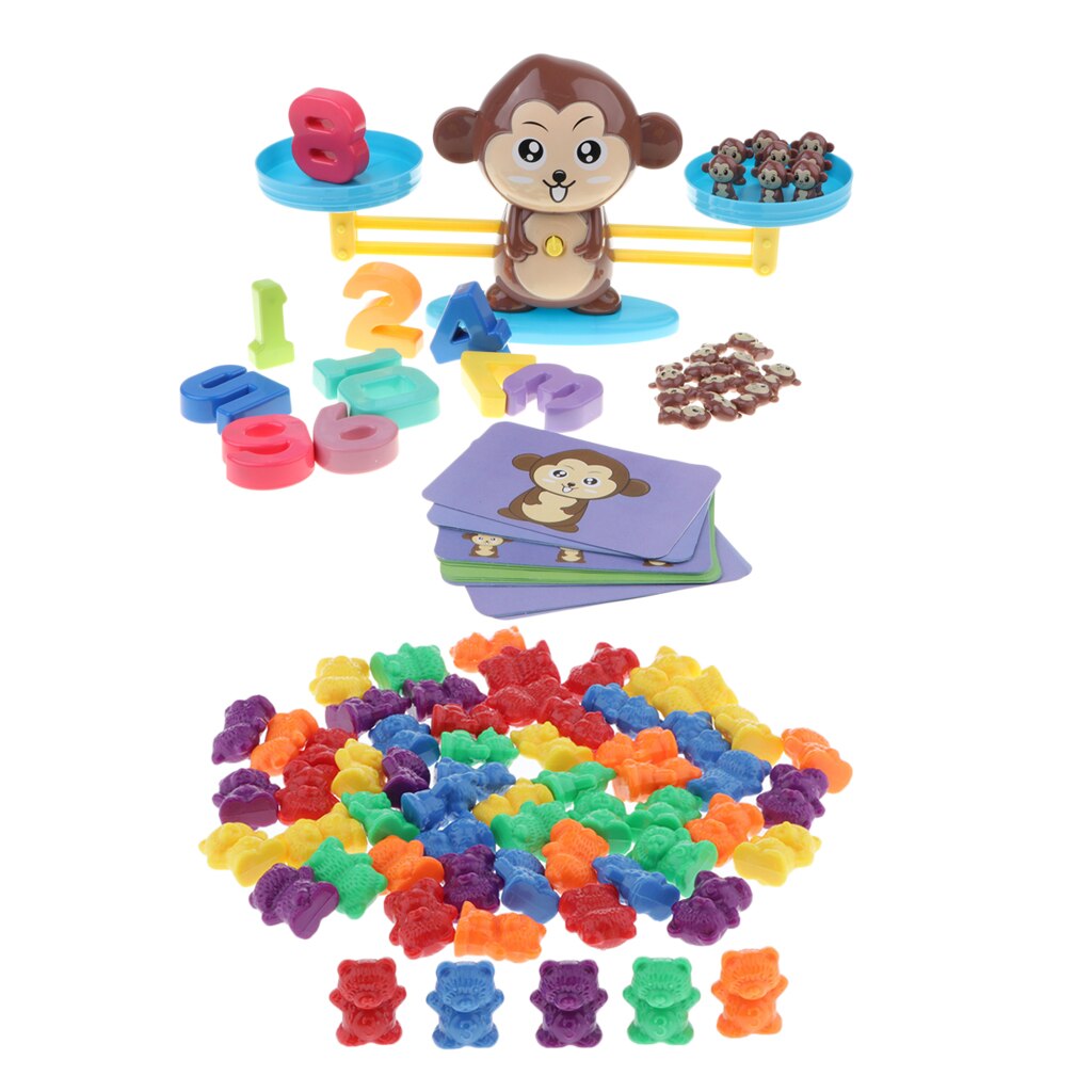 Kids child math learning scale balance playset pre grandado