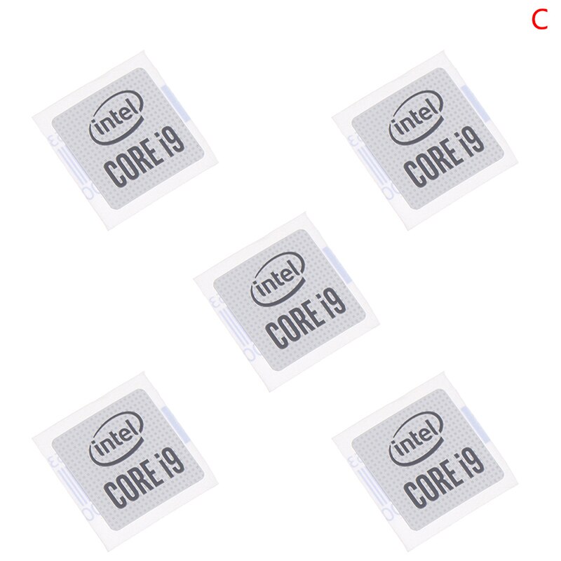 5pcs 10th Gen Core I5 I7 I9 DIY Sticker Labels Notebook Decoration Small Gold Label Notebook Ornament Sticker Labels: C