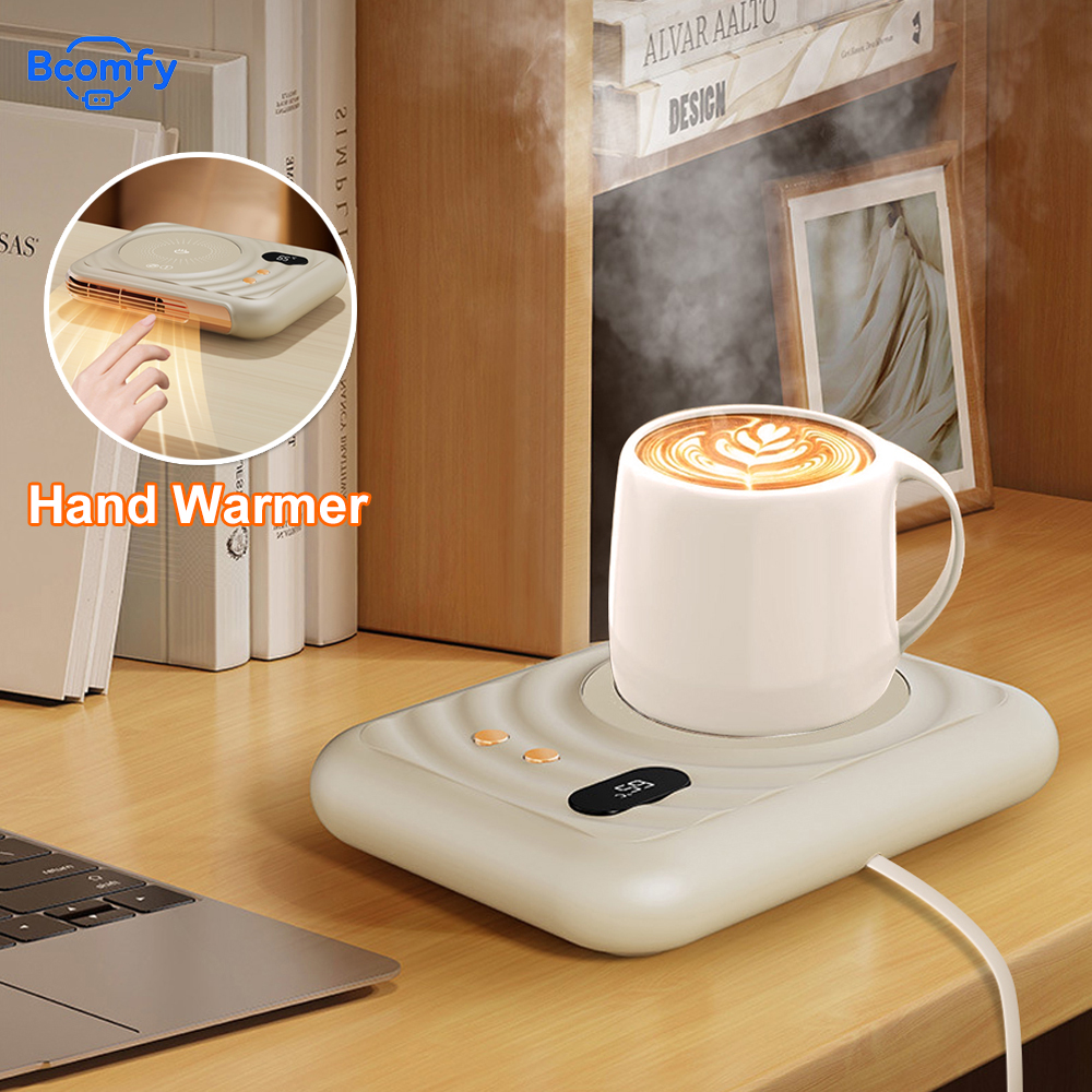 Cup Warmer 2 in 1 Mug Heater Hand Warmer Home Office Multi-functional Electric Mug Heated Coaster for Coffee Milk Tea Dessert