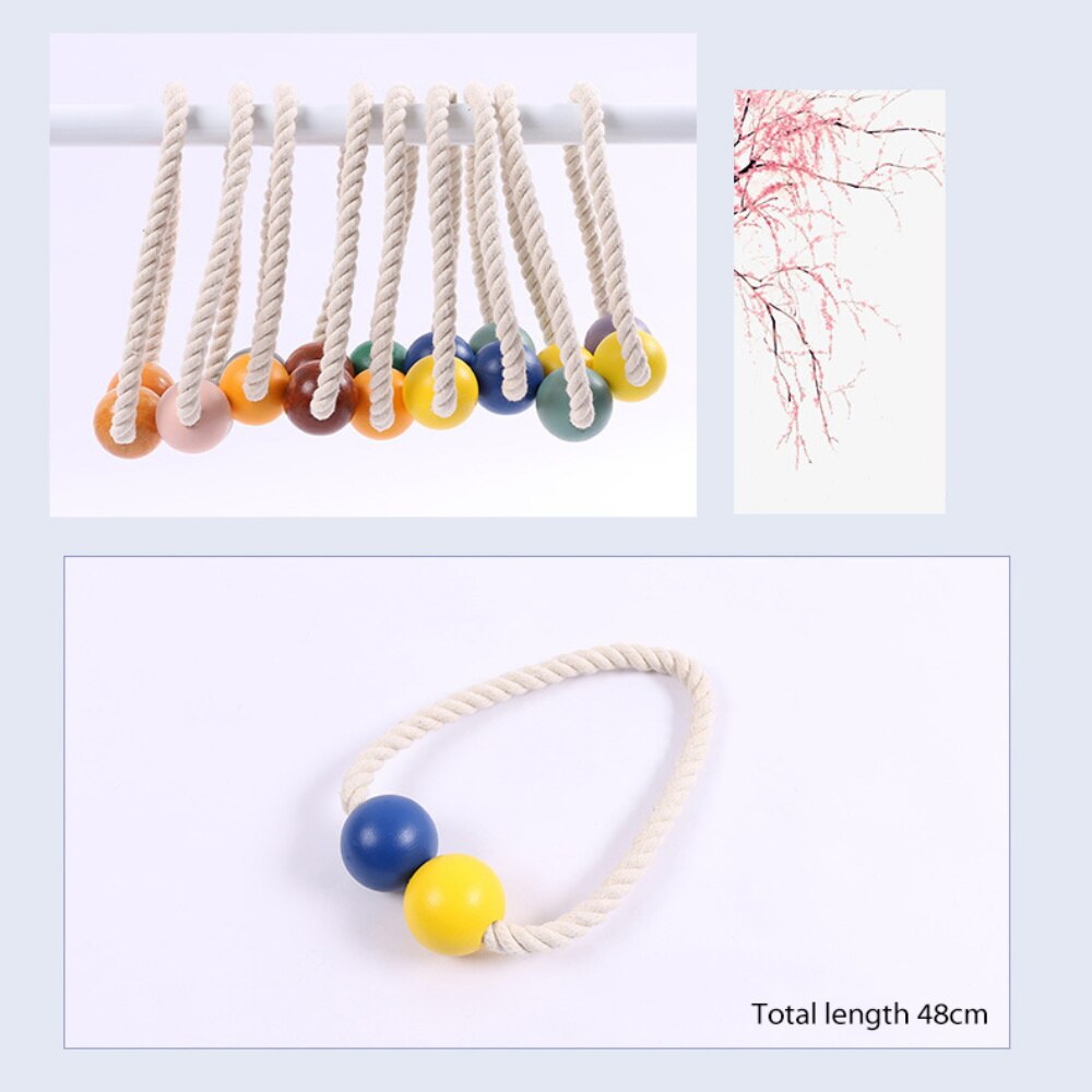 Magnetic Curtain Tieback Strap Rope Tie Back Wood ... – Vicedeal