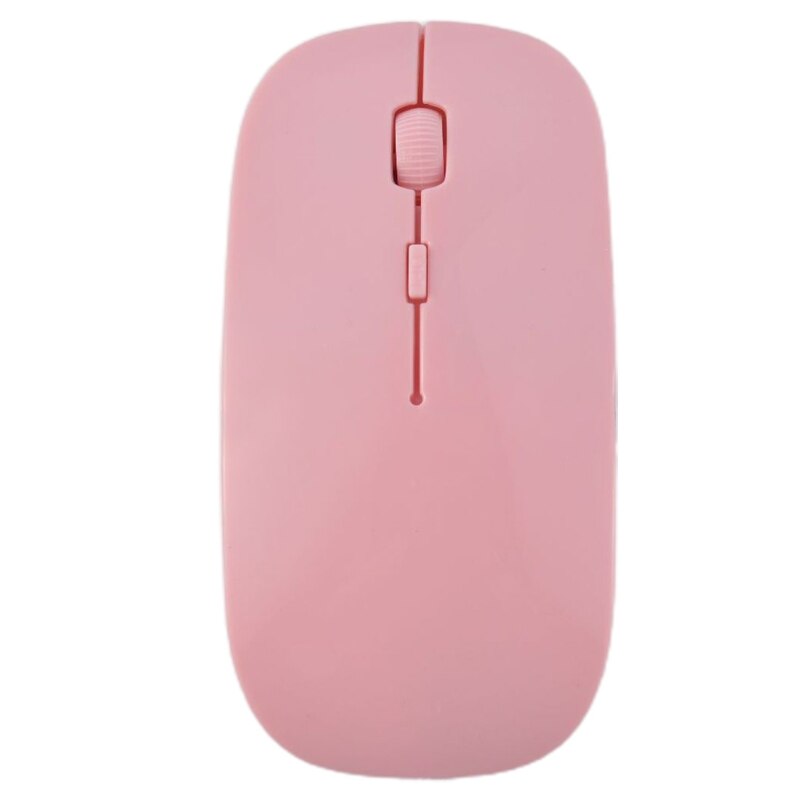 Souris sans fil USB 2.4 GHz, défilement optique pour PC/ordinateur portable/ordinateur: Rose