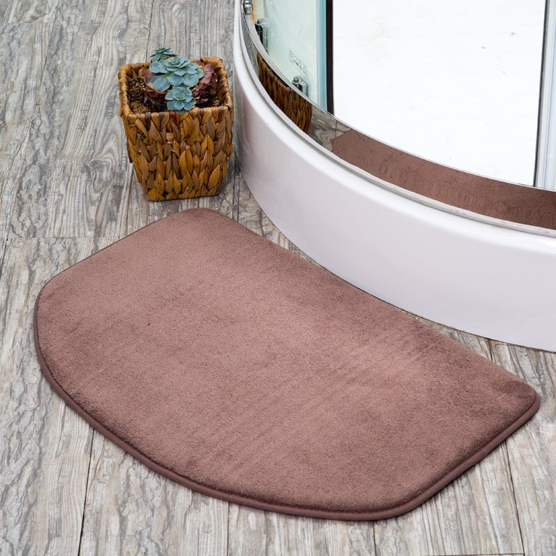 40*60Cm Deurmat Floor Batroom Mat Wasbaar Badmat Wc Tapijten Wc Tapijt Antislip Rug floor Deur Tapijten Mat In Het Bad: Light Coffee