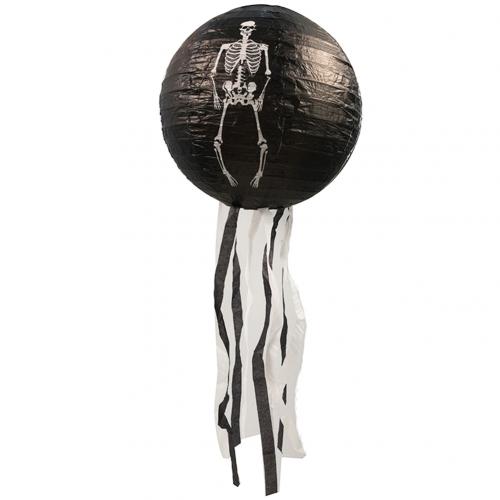 Halloween Decoration Horror Skull Head Spider Pumpkin DIY Paper Hanging Lantern: Skull 20cm