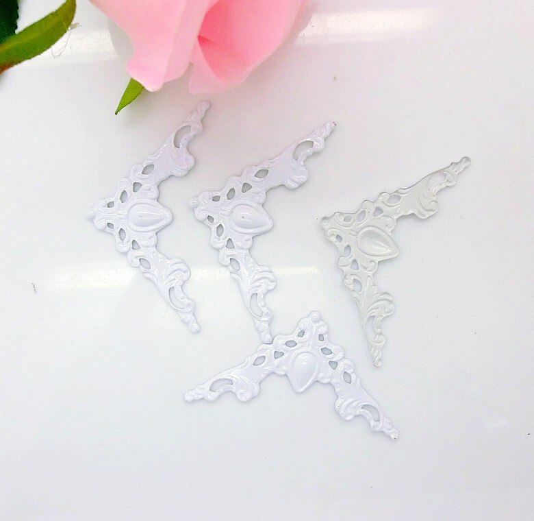 Photo Album Angle Pressure Angle Corner Protector Protects White Metal Bag Edge Angle 4.1cm J1702