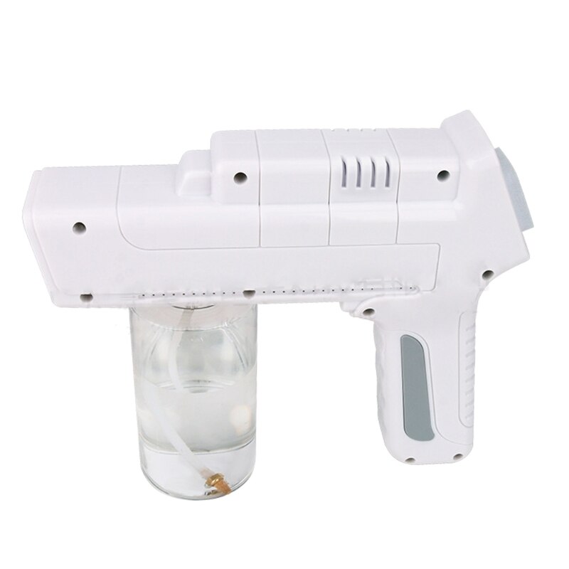 350ml Refillable Clear Plastic Empty Bottle for Portable Disinfectant Nano Blue Light Atomizer Rechargeable Santitizer Mist Fogg