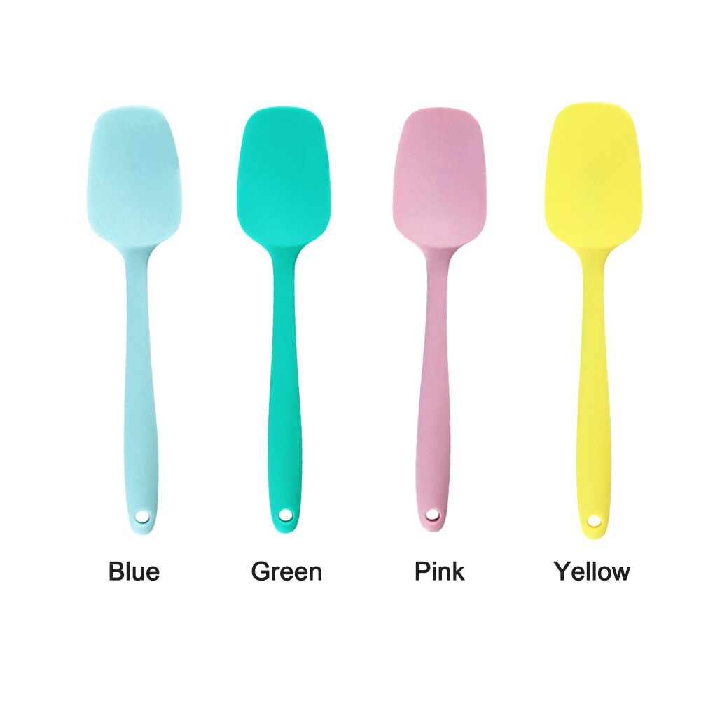 Utensilios de cocina antiadherentes, espátula de silicona, pala para hornear, restaurante, cuchara colgante de limpieza fácil, 3 uds.