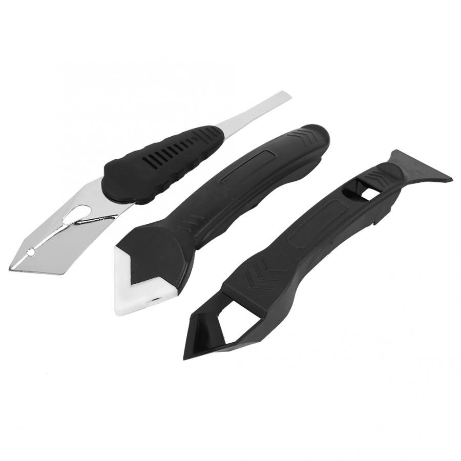 3 in 1 kitgereedschapset siliconenkitverwijderaar schep glascementkit schraper kitgereedschap