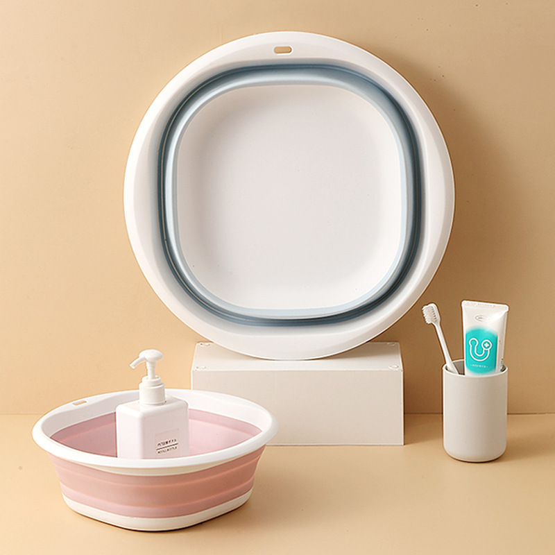 Plastic Folding Basins Portable Wash Basins Folding Laundry Tub Bathroom Kitchen AccessoriesTravel Folding Wash Basin 3 Size