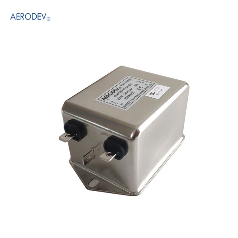 Aerodev voedingsfilter dnf 055- h -6a( r) eenfase emi-filter 6a 250v 50-60hz ce-goedgekeurde dnf 055- serie