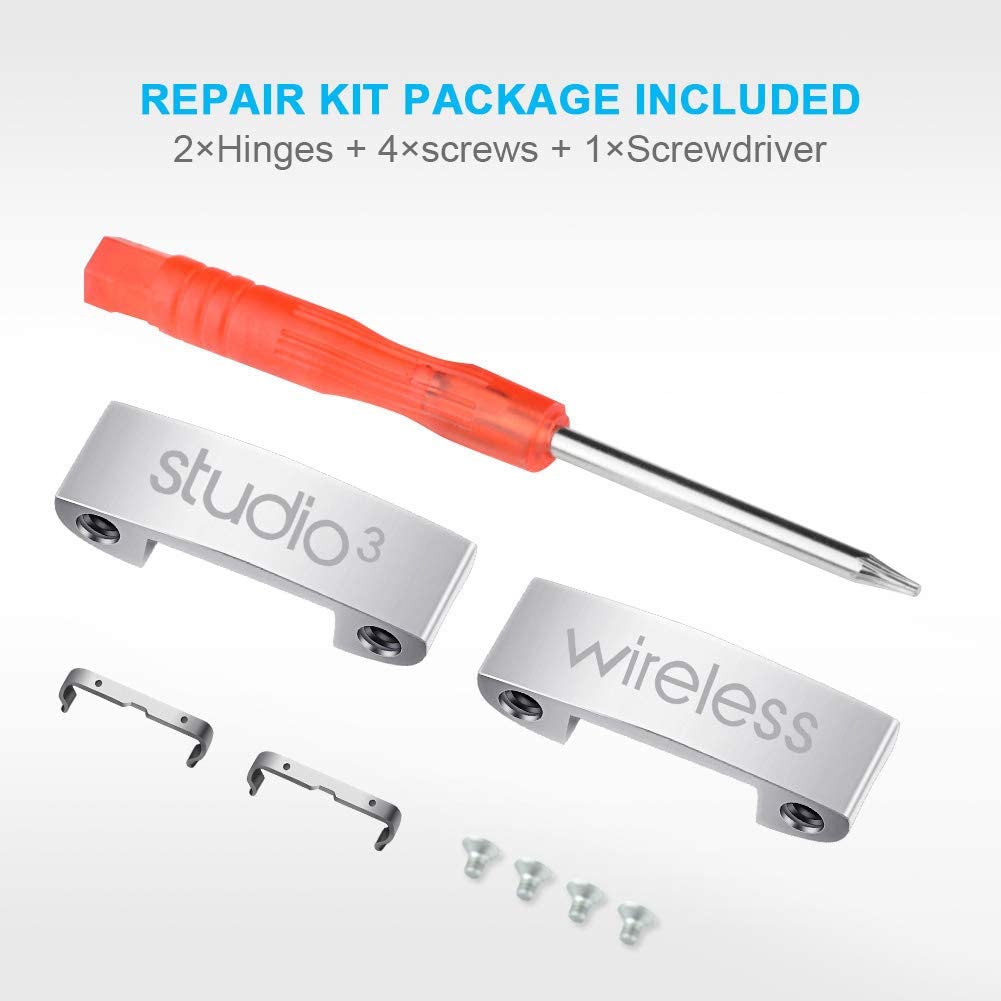 Vervanging Metalen Gesp Voor Studio 3 Hoofdtelefoon Reparatie Onderdelen Mentale Lock Logo Connector Voor Beats Studio3 Draadloze Headset