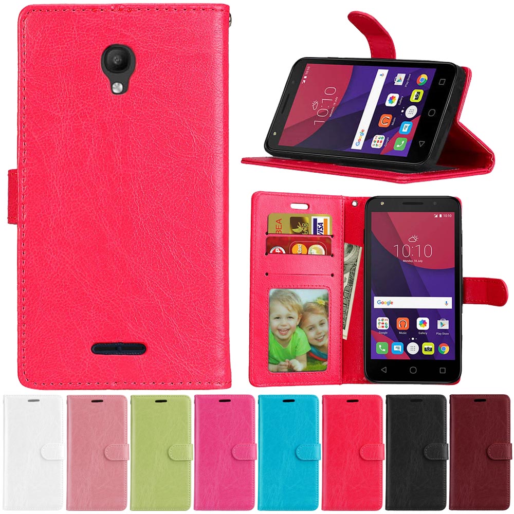 Luxe Zachte Pu Cover Case Voor Alcatel One Touch Pop Star 3g 5022D 5022 5022X OT5022 Case 5.0 "Flip Stand Telefoon Tassen