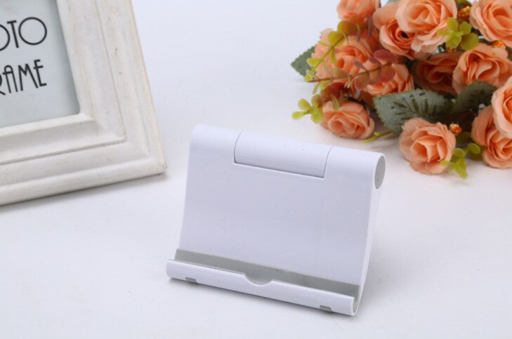 Soporte Universal multifuncional rotatorio para Tablet, PC y Smartphone, soporte Universal plegable para teléfono móvil: White