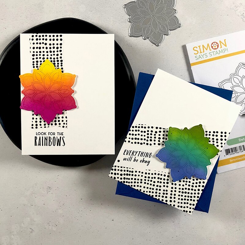 Ch zespuntige ster gestikte metalen snijmal diy scrapbooking knutselen reliëf maken sjabloon