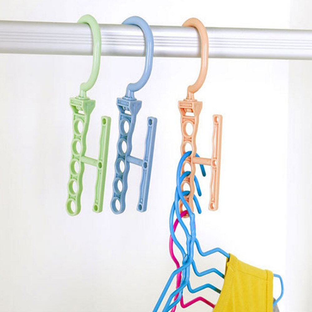 Praktische Magic Hanger Haak Space Saver Wonder Closet Organizer Hanger Winddicht Kleding Kleerhanger Garderobe #50G