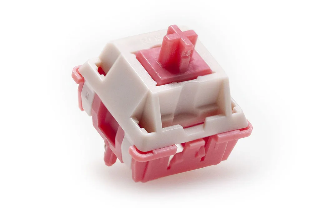 BSun Strawberry Bear Switch RGB SMD Linear Switch For Gaming Mechanical keyboard 37g 42g LY POM Long Spring 42g Pre Lubed: LIGHT GRAY