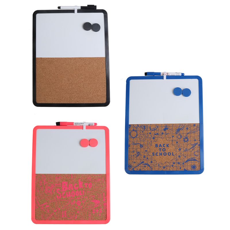 Magnetic Whiteboard Drawing Note Message Cork Board Combination Bulletin Office Y3ND