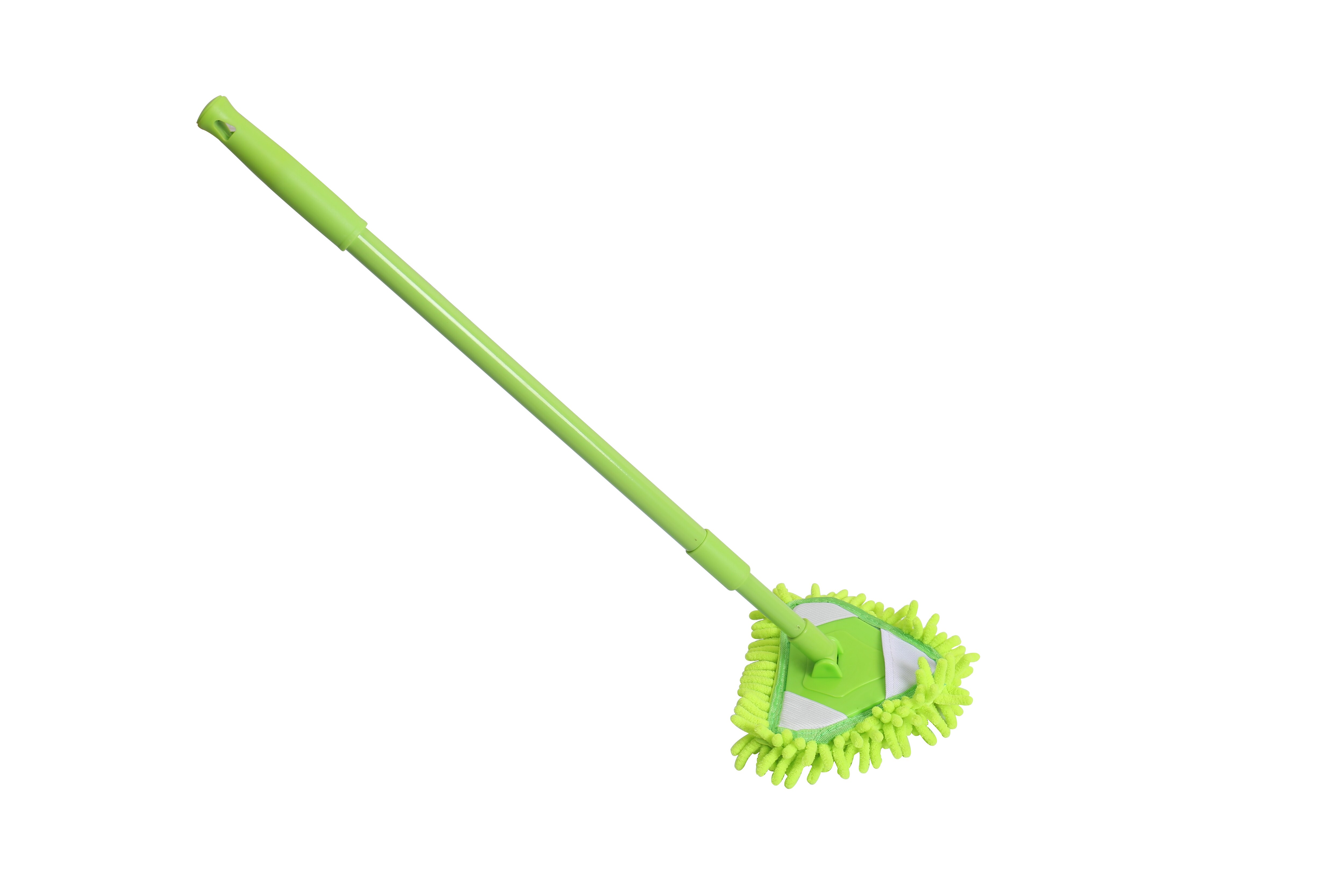 Retractable Chenille Glass Window Cleaner Tool Glass Cleaner Wall Tile Ceiling Cleaning Mop: 1pc green