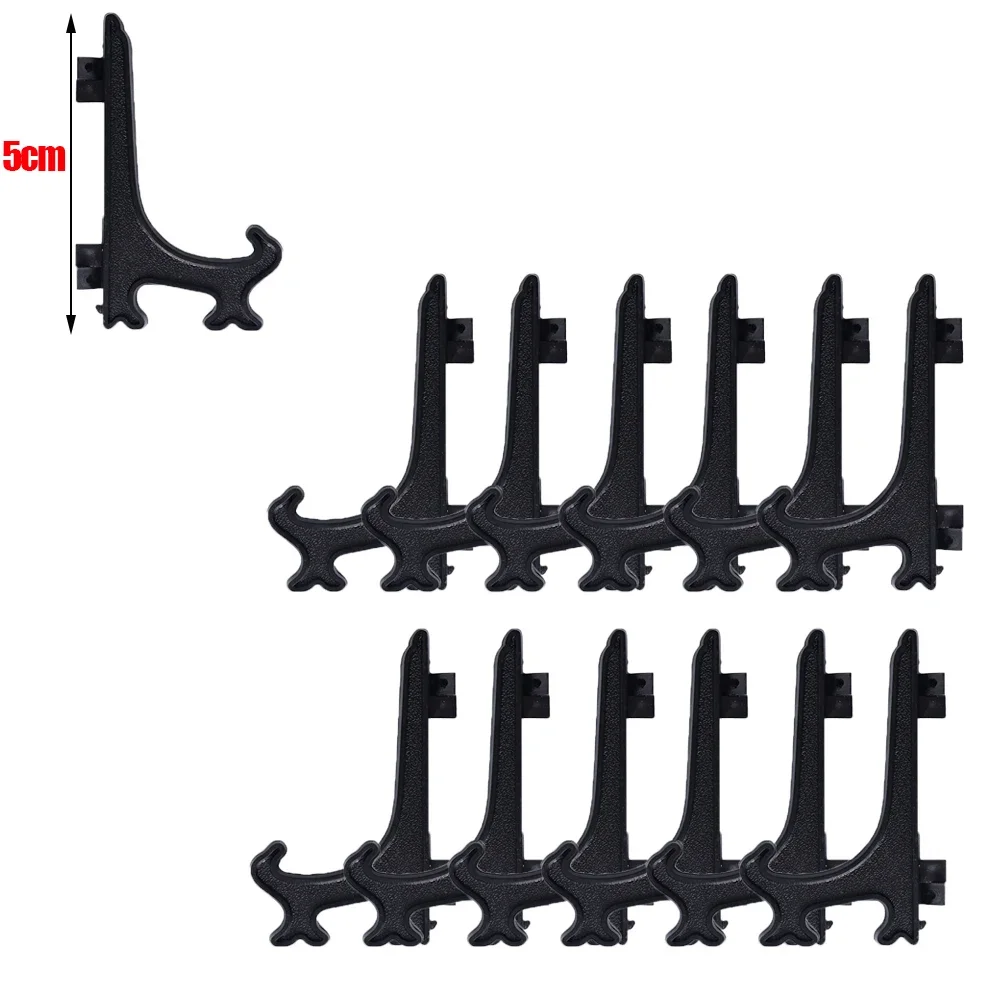 12/1 pezzi cavalletti in plastica trasparente supporto da tavolo pieghevole in acrilico piatto ciotola cremagliera foto cornice supporto portaoggetti decorazioni per la casa: L / Grigio chiaro