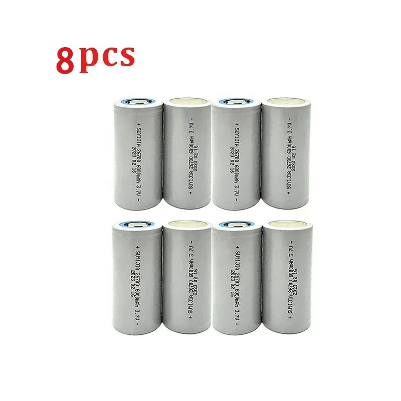 26700 Power Battery 3.7V 6000mAh Rechargeable Lithium Batteries for Electric Scooters Vehicle Tricycle Energy Storage Flashlight: SKY BLUE
