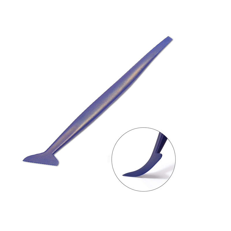 Window Tint Tools Vinyl Wrap Shank Gasket Squeegee Micro Stick Squeegee Tucking Tools for Car Window Tint Film Corner Scraper: black