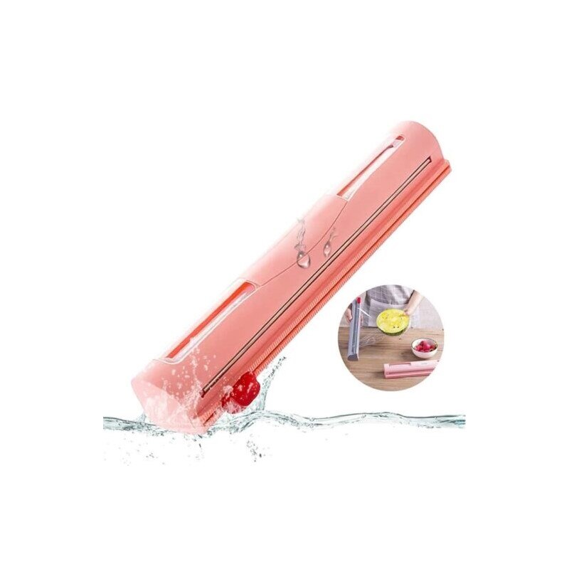 Cling Film Cutter Food Foil Wrap Dispenser Cutter Magnetic Wall-Mounted Wrap Dispenser Plastic Sharp Cutting Box Kitchen Tool