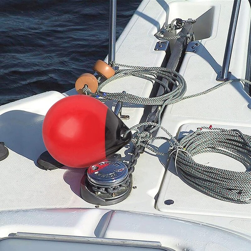 1 Pair of Boat Mooring Buoys,Marine Grade Inflatable PVC Round Pontoon Boat Fenders Ball, Boat Bumpers