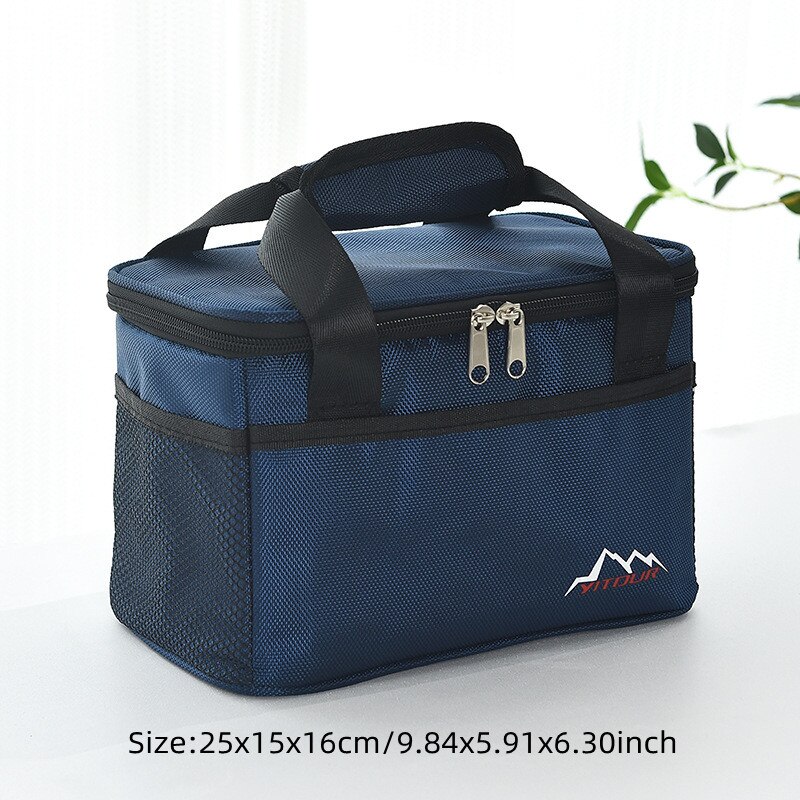 Large Capacity Cooler Bags Oxford Lunch Box Drink Beer Ice Pack Travel Picnic Backpack Thermal Food Bag Carrier: L S  (5L)