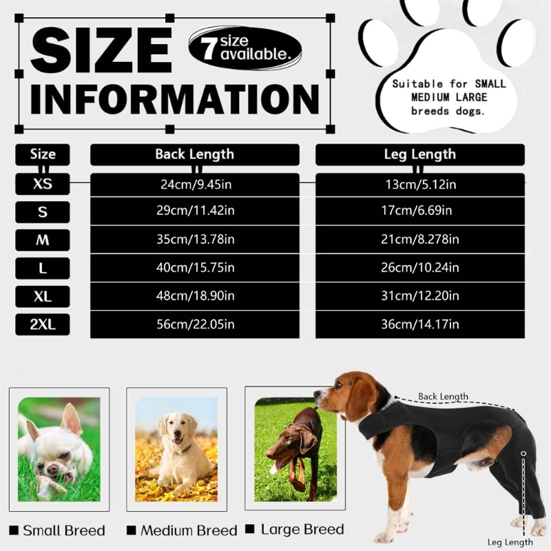 Dog Rear Leg Sleeve Prevent Licking Warm and Protects Help Prevent Sprains Protective Dog Elbow Sleeve Brace