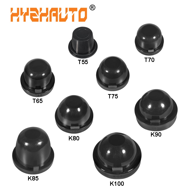 Hyzhauto 2 Stuks Hid Led Auto Koplamp Stofkap Rubber Hoofd Fog Lamp Afdichting Caps Waterdicht Stofdicht 55/65 /70/75/80/85/90/100 Mm