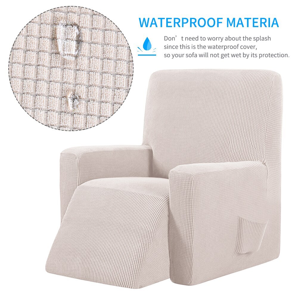 Elastische relaxfauteuil stretch bankhoes stretch decoratie bankhoes voor woonkamer bankhoes thuis wasbare elektrische fauteuilhoezen #9
