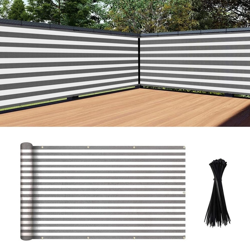 Balcony Privacy Screen Cover, Shield Screens Net Fence Windscreen for Porch Deck, Outdoor,Backyard 0.9x5M: Burgundy