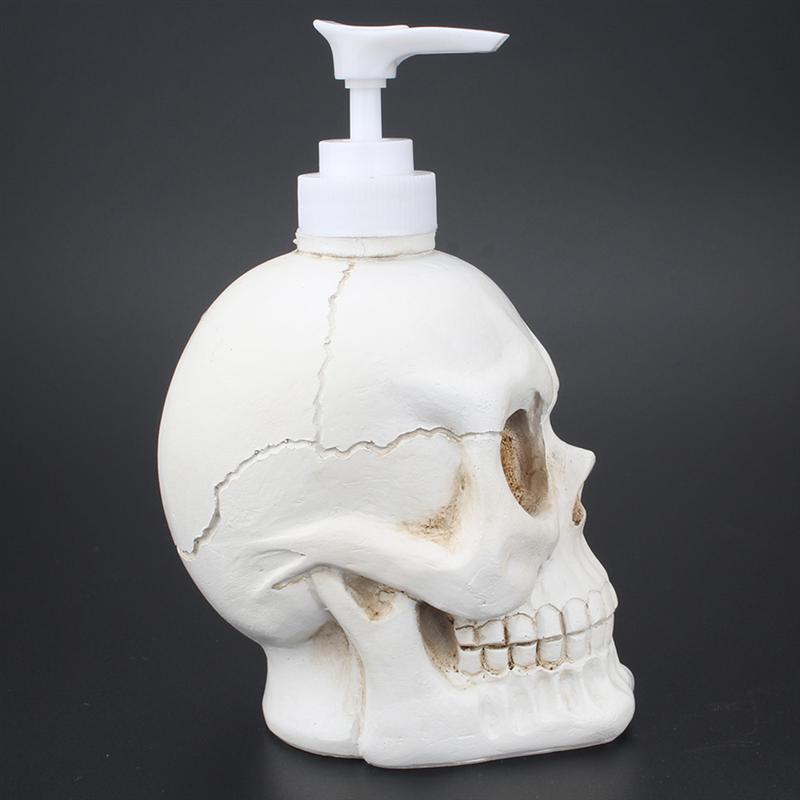 1PC Durable Practical Decorative Gothic Skull Dispenser Bottle for Shampoo Lotion Liquid Soap Shower Gel