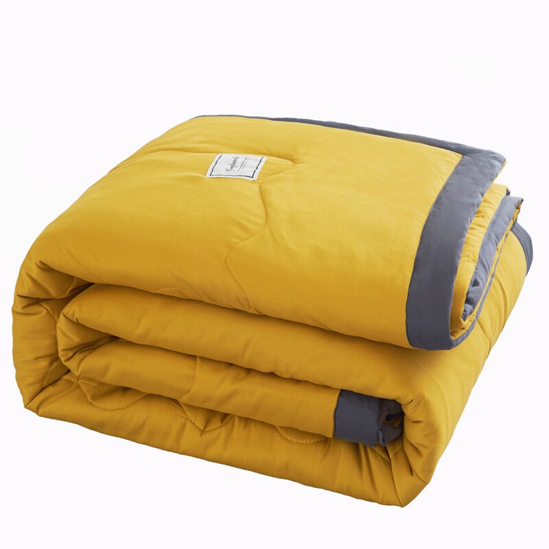 Sf Pure Kleur Stijl Quilt Gevuld Beddengoed Filler Luxe Zomer Dekbed Trooster 200*230Cm Lente Herfst Dekbed deken