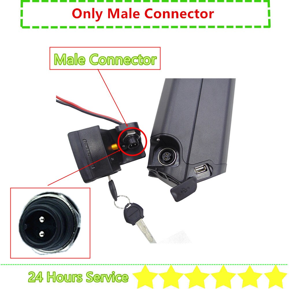 Reention Batterie Stecker dorado Batterie Stecker Verbinder Unterseite Montage Basis Montieren Stecker dorado Max Plus Profi Mini 21700: männlich Verbinder