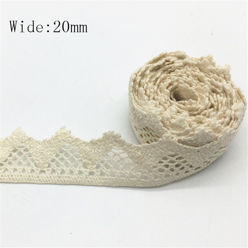 2 yards 100% Katoen Kant Lint Voor Kleding Naaien Stof Ivoor Trim Katoen Gehaakte Kant Stof Lint Handgemaakte Accessoires: LIGHT BLUE