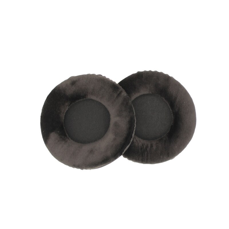 1 Pair 50mm-110mm Universal Ear Pads For All Earphone Set flannel EarPads Comfortable accessories Black ew#
