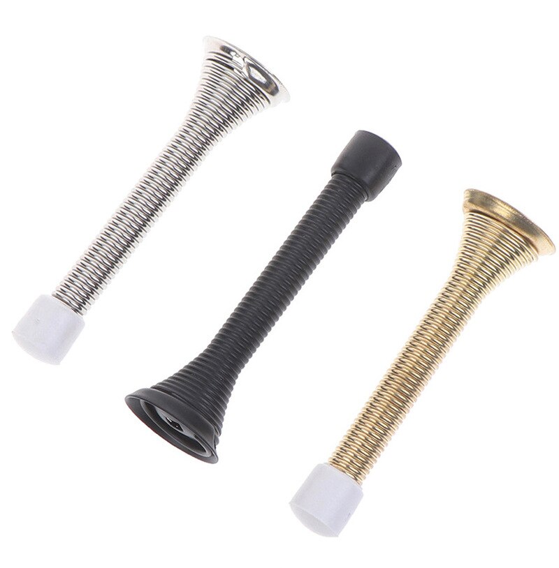 1Pc Spring Door Stopper Floor Elasticity Damper Buffer Protect Doors &amp; Wall Practical Furniture Hardware Accessories