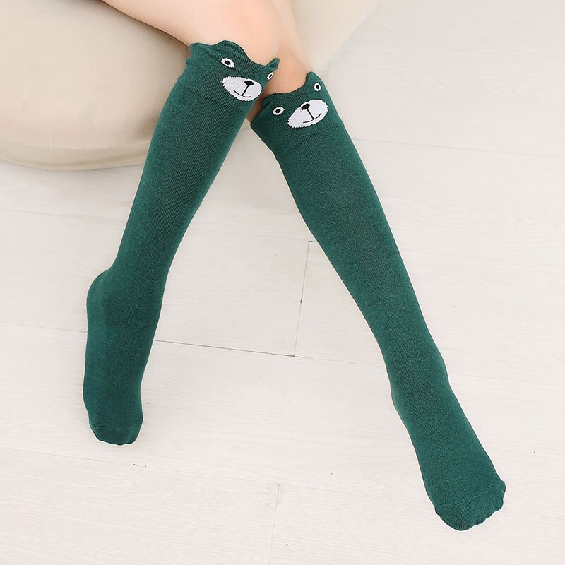 Maya stepan 1 par da menina do bebê primavera outono gato animais orelha crianças joelho alta meia collants roupas crianças ballet: 4